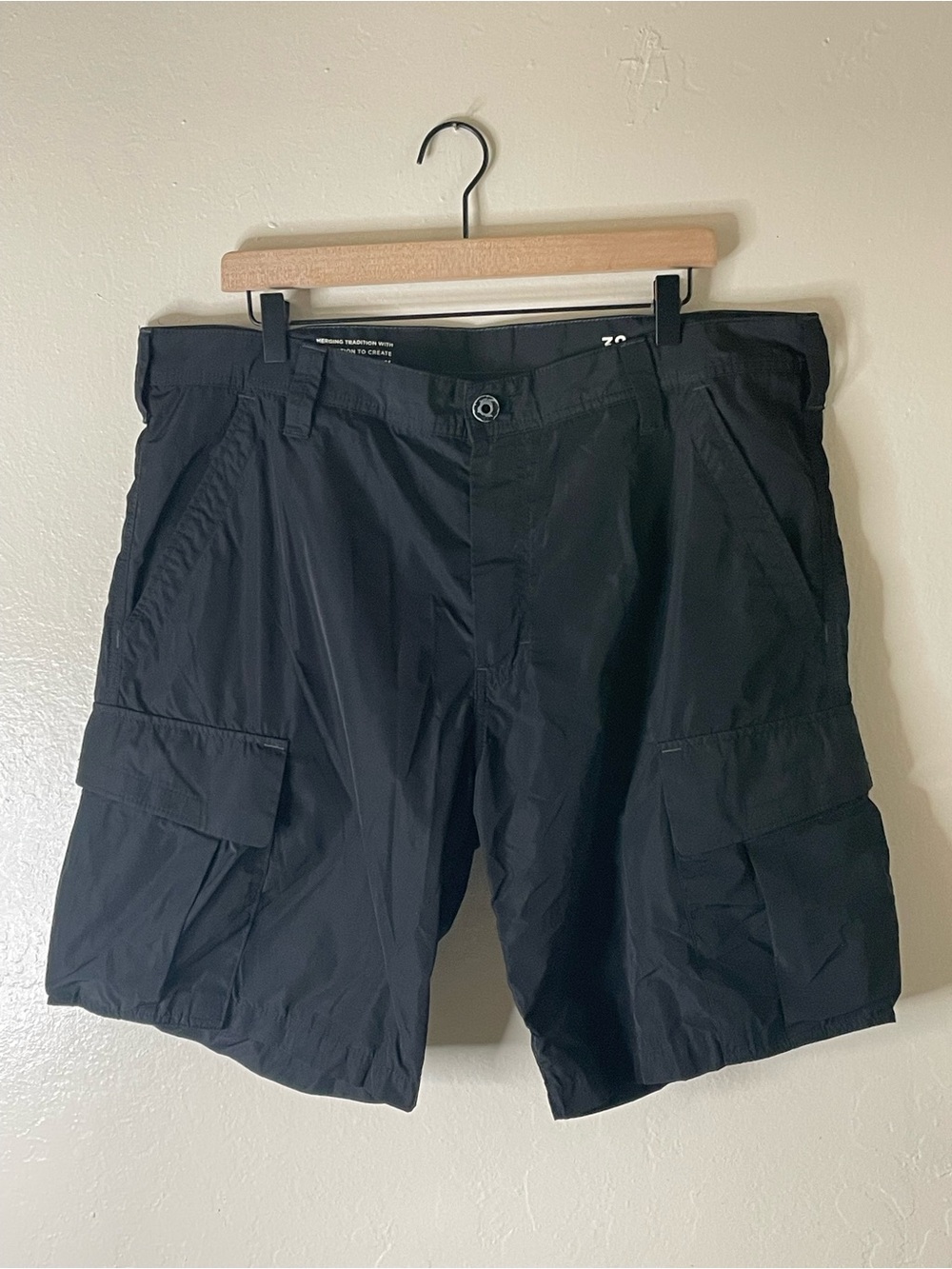 G Star Raw Black sporty Cargo men’s Shorts